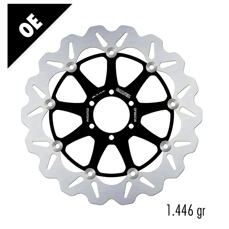 Neue Ware Bremsscheibe Galfer DF660CW WAVE® mit ECE R90 Zulassung, schwimmend vorne 320x5mm (2 benötigt) für Aprilia AF 1 Replica Europa Mana GT ABS NA Pegaso Trail RSV Mille R Factory