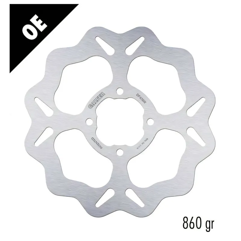 Geprüft Bremsscheibe Galfer DF478W WAVE® mit ECE R90 Zulassung, starr hinten 244,5x4mm für Yamaha YFM Warrior ER Moto 4 FW Big Bear XG XH Wolverine Bruin Hunter Raptor 350 ccm