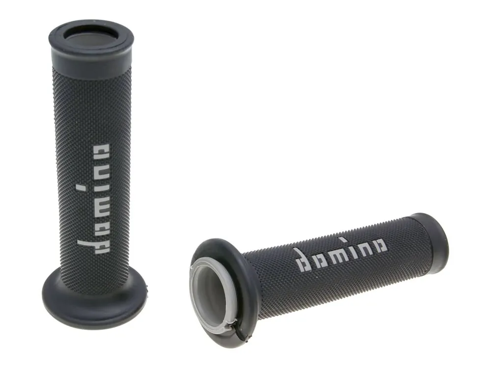Griffe Satz Domino A010 On-Road schwarz / grau mit offenen Enden Must-Have