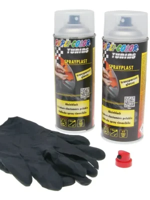Abziehlack-Set Dupli-Color Sprayplast transparent glänzend 2x400ml Schnäppchen