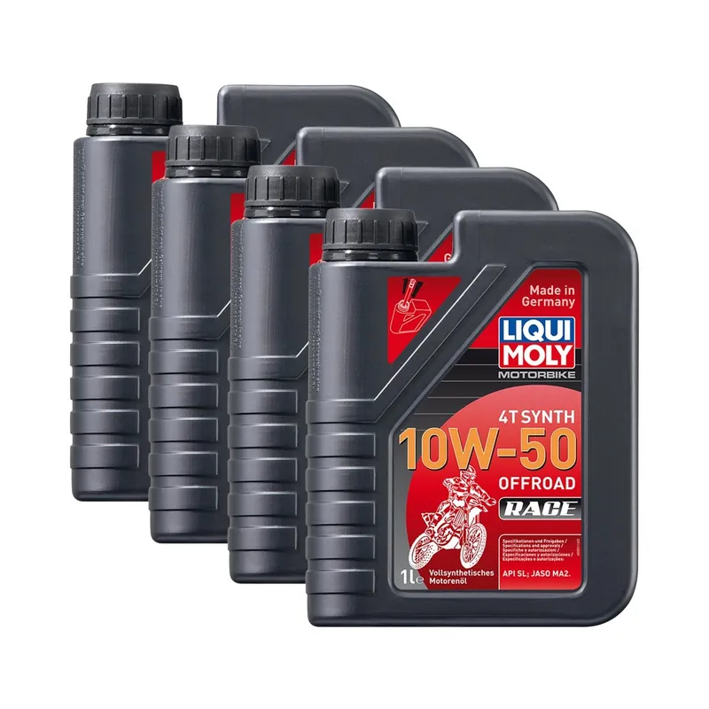 Sale 4x Liqui Moly 3051 Motorbike 4T Synth Motoröl Offroad Race 10W-50 1L