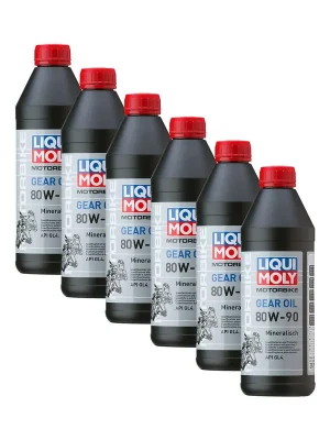 6x Liqui Moly 3821 Motorbike Getriebeöl Motorrad 80W-90 1L Neue Ware