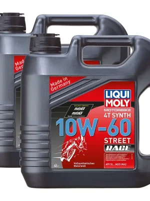 Aktuell 2x Liqui Moly 1687 Motorbike 4T Motoröl Synth Street Race 10W-60 4L