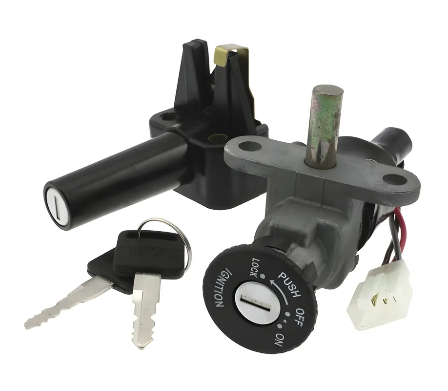 Sofort Bestellen Schlossset Motoforce für MBK Booster Spirit / Yamaha BWs, 3 Kabel, vor Bj. 03 ohne Kat