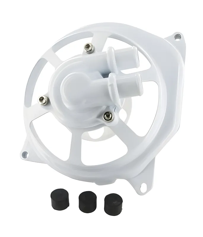 Wasserpumpendeckel STR8 EXTREME CUT, Minarelli LC, inkl. Lager für Pumpenrad, Weiß Neu