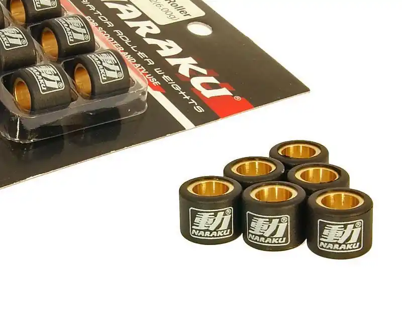 Rabatt Variomatikgewichte Naraku HD HeavyDuty Satz Variorollen 16x13mm, 4,8g, 6 Stück