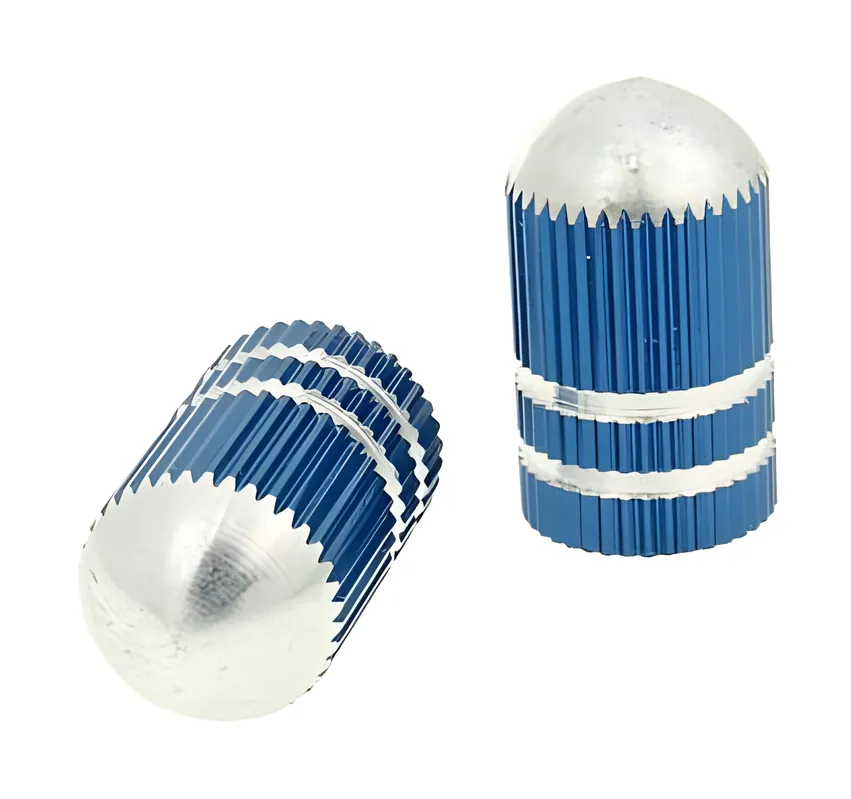 Saisonangebot Ventilkappen Set Bullet blau - universal