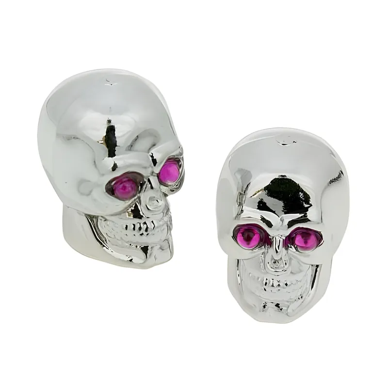 Jetzt Kaufen Ventilkappen Set Skull Chrom