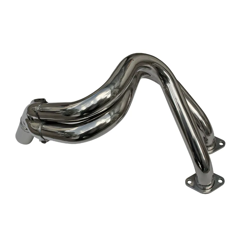 Neue Ware DELKEVIC Krümmer Edelstahl gebürstet für Kawasaki ER 6 N/ER 6 F, 05-09, Versys 650, 06-10