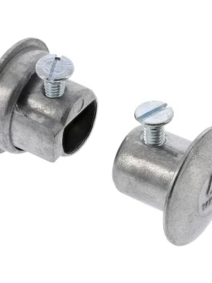 2x Alu-Abschlusspilze + 2x Senkschrauben f. Lenker, links + rechts - RT, BK, pass. für AWO Neue Kollektion