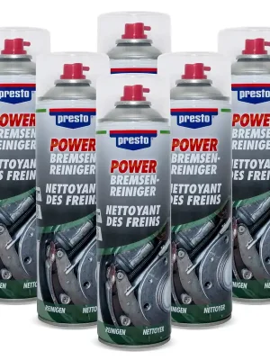 6 Dosen Power Bremsenreiniger Spray 315541 Presto, 500ml Top-Angebot