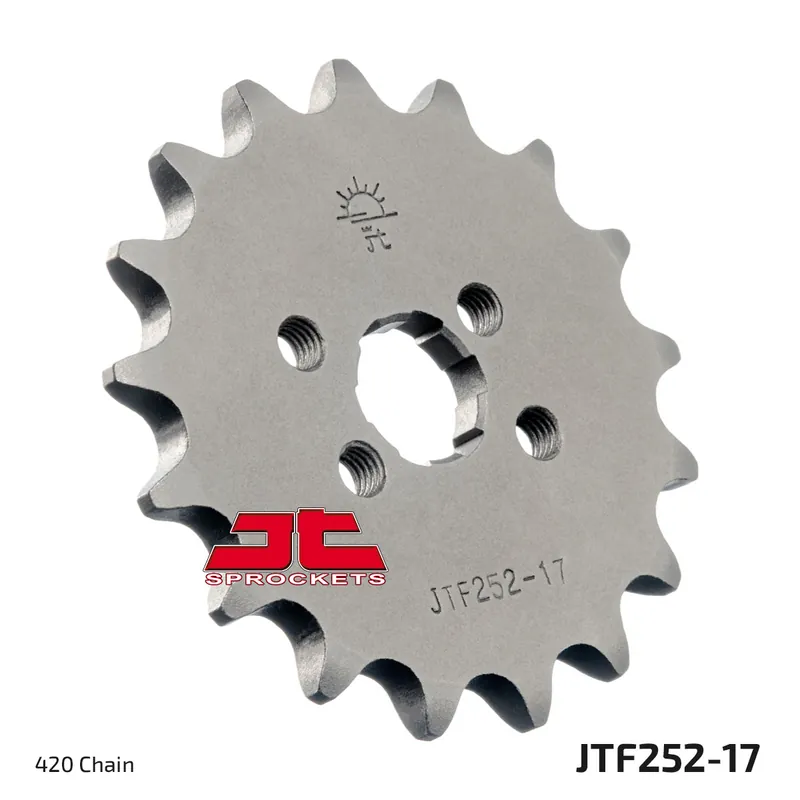 Preisknaller Ritzel JT Sprockets 420 17Z grobverzahnt Innendurchmesser 15mm / 17mm für Honda XR R 80 ccm Bj. 1979 - 2003