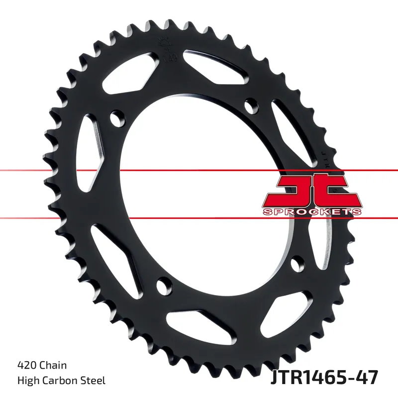 Kettenrad JT Sprockets 420 47Z Innendurchmesser 110mm Lochkreis 126mm für Kawasaki KX 65 ccm Bj. 2000 - 2022 Markenware