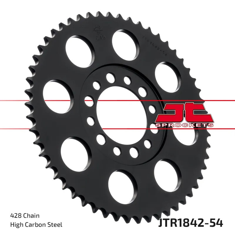 Top-Preis Kettenrad JT Sprockets 428 54Z Innendurchmesser 62mm Lochkreis 80mm für Yamaha DT TW E Trailway YZ TY SR SE 80 - 350 ccm Bj. 1974 - 2015