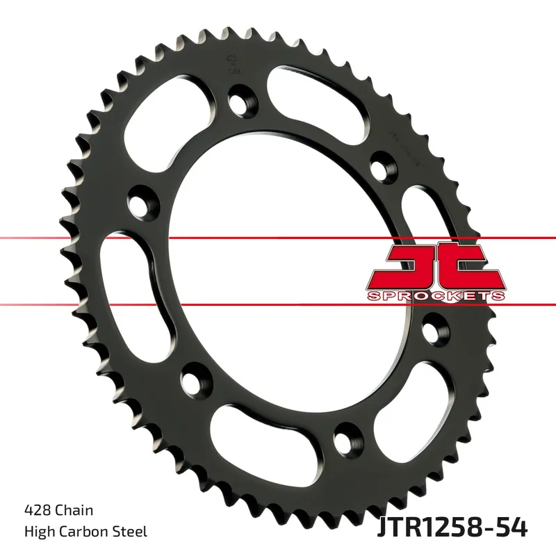 Nur Für Kurze Zeit Kettenrad JT Sprockets 428 54Z Innendurchmesser 125mm Lochkreis 153mm für Honda XR L 125 ccm Bj. 2003 - 2008