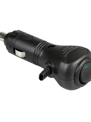 Wochenendangebot Stecker für Zigarrenanzünder mit seitlichem Kabeleingang, 12/24V