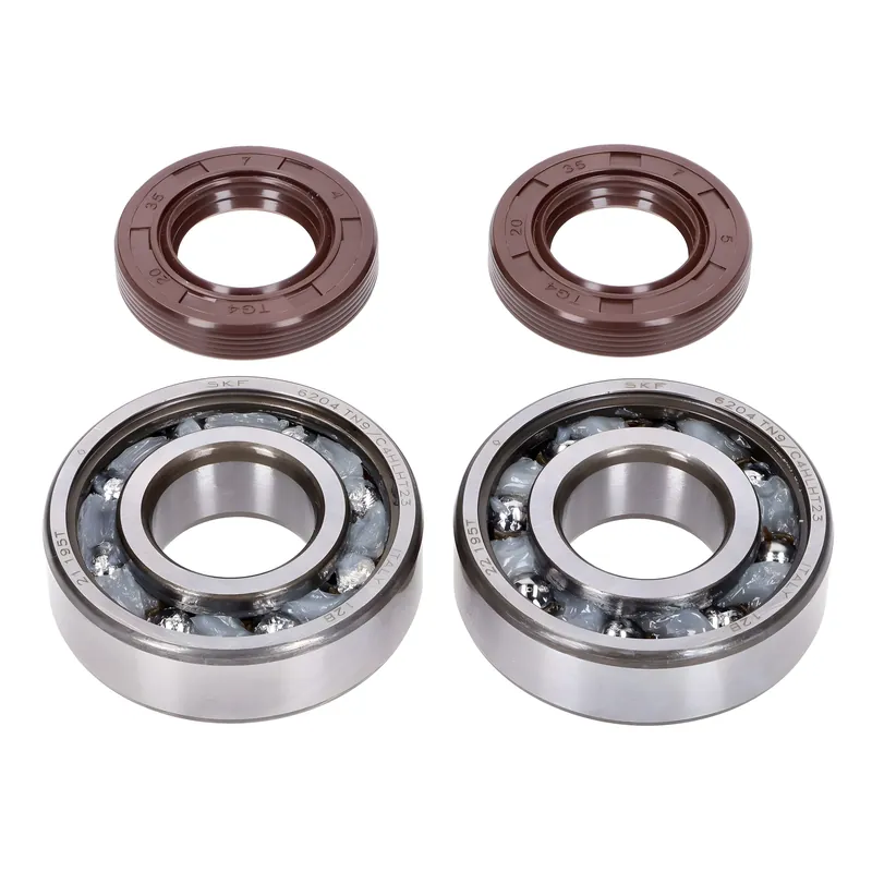 Geprüft Kurbelwellenlager Satz Naraku SKF, FKM Premium C4 Polyamid für Derbi EBE, EBS, D50B