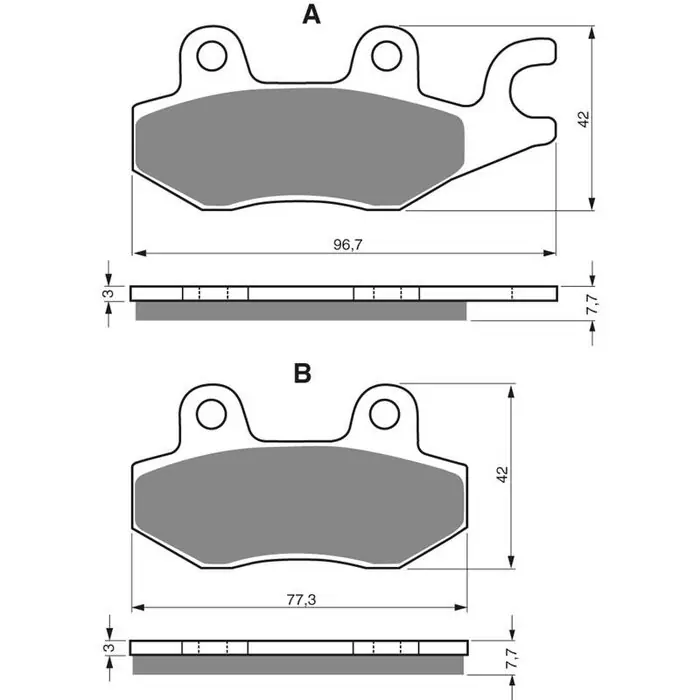 Markenprodukt Goldfren Bremsbeläge 009 AD Keramik-Karbon