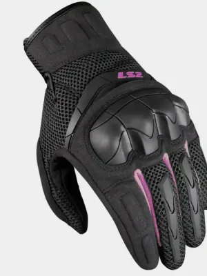 Markenprodukt LS2 Handschuhe Kubra Damen Schwarz Pink M