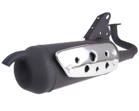 Auspuff TECNIGAS Silent Pro Black Edition, kompatibel für China CPI, Keeway Euro1 2T Ersatz Roller Abgasanlage Top-Preis