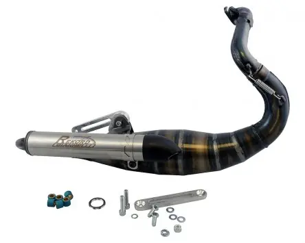 Super-Preis Auspuffanlage GIANNELLI Rekord kompatibel für Peugeot stehend 50cc AC LC, Speedfight 1 / 2, Buxy, Elyseo, TKR, Hercules Gipsy, Limbo, Sachs Reggea