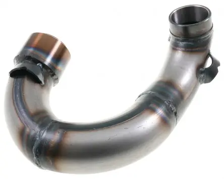 Auspuffkrümmer BGM PRO Clubman V4.0 unlackiert kompatibel für Lambretta Serie 1-3 LI 125, LI 150, LiS 125, LiS 150, TV 175, SX, TV, GT, GP 125, 150, 2 Highlight