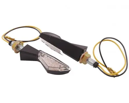 Blinker VANEZ EVO LED schwarz / klar universal E-Nummer, Custom, Motorrad, Mokick, Scooter, Roller, Mofa, Moped, Quad, ATV Solange Der Vorrat Reicht