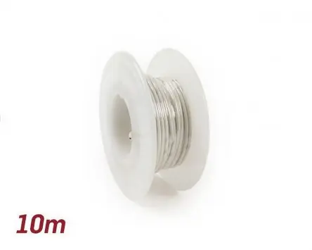 Elektrokabel BGM weiß, 0,85mm 10m Universal Roller Motorrad Moped Quad KFZ Auto Stromleitung Sonderaktion