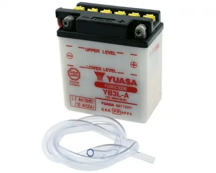 Batterie 12V 3Ah YUASA YB3LA, ohne Batteriesäure Letzte Chance