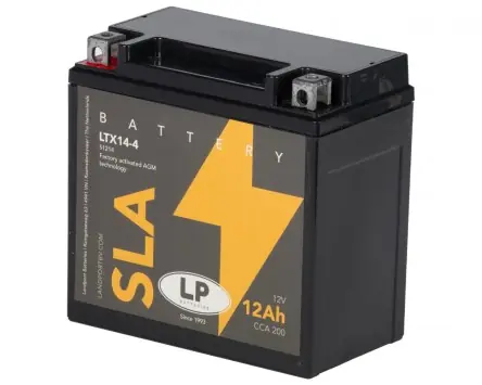 Stützbatterie 12V 12Ah LANDPORT LTX14-4 SLA, kompatibel für Kfz, Auto, Wohnmobil Ersatz Notstrom Puffer Akku Must-Have