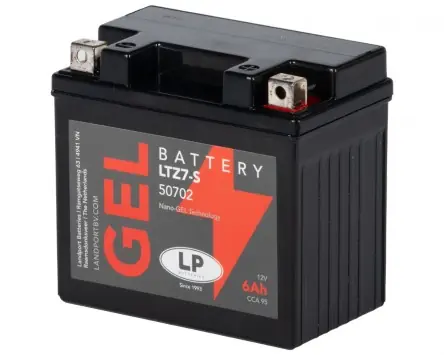 Online Kaufen Batterie LANDPORT LTZ7-S 12V 6Ah Gel kompatibel für Aprilia SR 50, Baotian BT49QT, Honda CBR, KTM Duke, Kymco Agility, Simson SR 50, Yamaha DT RD
