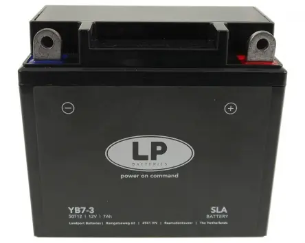 Zertifiziert Batterie LANDPORT LB7-3 SLA 12V 7Ah, 137x75x124mm kompatibel für Hyosung GA 125, Yamaha DT 125, SR 125 500, Kreidler Florett E L