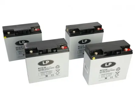 Angebot 4x Batterie LANDPORT VRLA EV12022 T12