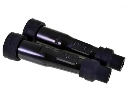 Begrenztes Angebot 2x Zündkerzenstecker gerade NGK SD05F schwarz entstört kompatibel für Roller, Mofa, Moped, Motorrad, Quad, ATV, Scooter, Vespa