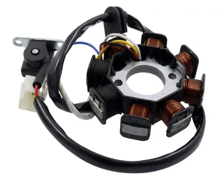 Aktuell Lichtmaschine Stator VANEZ China 4Takt Baotian Benzhou Flex-Tech Rex GY6 Zündung