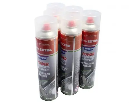 Direktkauf Bremsenreiniger Spray Set PRESTO 600ml 6 Stück Motorrad, Roller, KFZ, Auto, Quad Werkstatt Teile Motor Reiniger