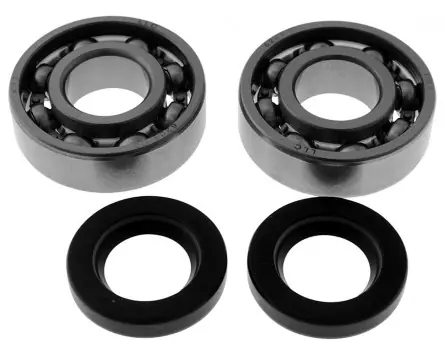 Kurbelwellenlagersatz C3 für Derbi D50B0, EBE, EBS Motor. kompatibel mit Derbi Senda, GPR, Gilera GSM, SMT, RCR Ersatz Moped Lager Set Begrenztes Angebot