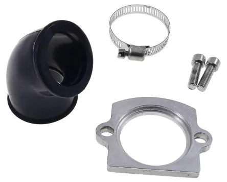 Ansaugstutzen 2EXTREME frei drehbar, AW 32mm, kompatibel für Piaggio 50-180ccm 2-Takt Roller Gilera Runner, NRG, Zip Aprilia SR50 Markenware