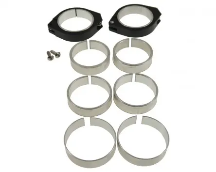 Standrohrschellen Gabel Motorrad HIGHSIDER CNC Alu, 50+52+54 mm, schwarz, Paar Meistverkauft