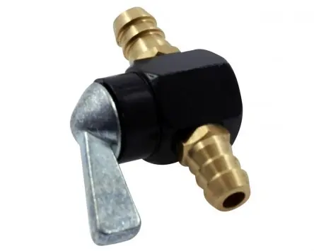 Benzinhahn WACHMANN universal 8mm manuell kompatibel für Yamaha, Piaggio, Gilera, MBK, Peugeot Markenprodukt