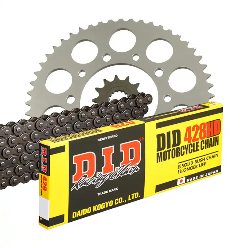 DID Kettensatz für Derbi Senda 125 SM (Honda Motor) 04-05 428 HD Kettenkit Meistverkauft