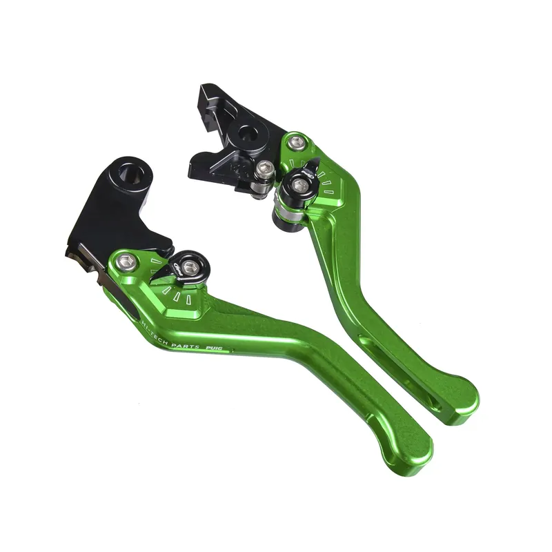 Neu PUIG Bremshebel + Kupplungshebel Set v3 kurz grün (für Kawasaki Z 650 ABS ER650K 20-25 )