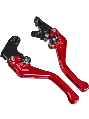 Abverkauf PUIG Bremshebel + Kupplungshebel Set v3 kurz rot (für Kawasaki Z 900 RS Cafe ABS ZR900CE 18-20 )