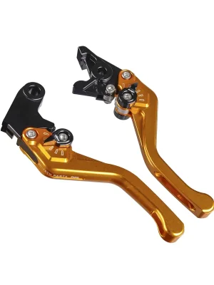Versand Am Gleichen Tag PUIG Bremshebel + Kupplungshebel Set v4 kurz gold (für Yamaha Tracer 700 ABS RM30 20 )