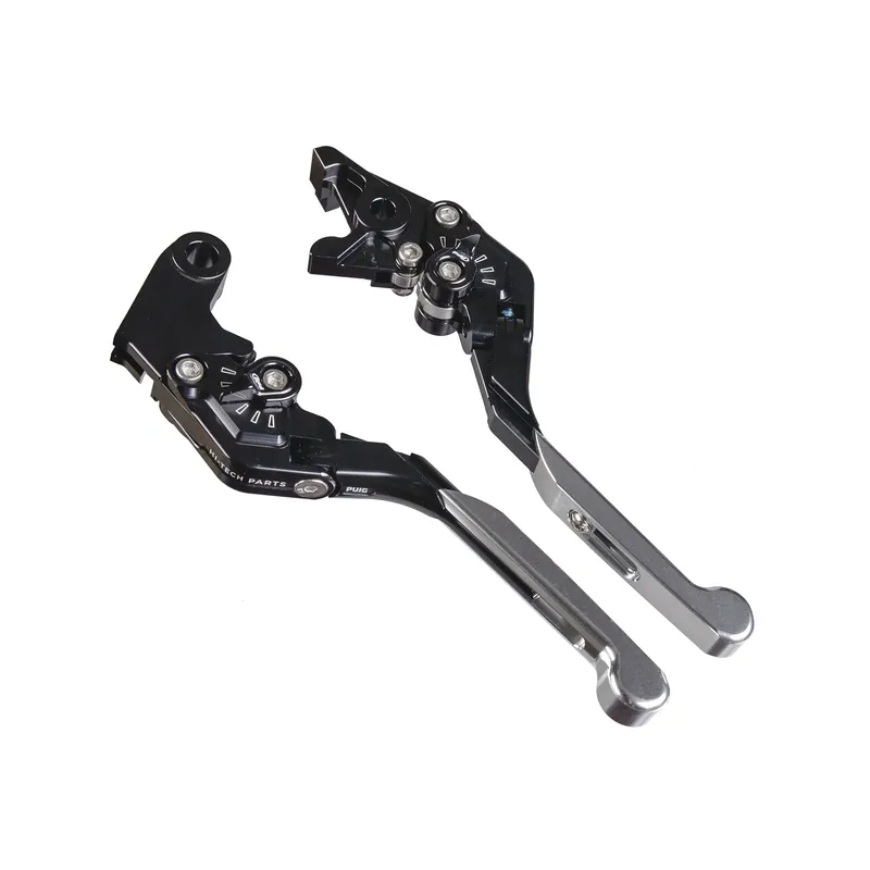 PUIG Bremshebel + Kupplungshebel Set v4 lang silber (für Yamaha MT-07 ABS RM33 21-22 ) Begrenztes Angebot