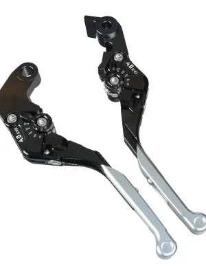 Abverkauf PUIG Bremshebel + Kupplungshebel Set v4 lang silber (für Honda CB 1000 Hornet ABS 25 )
