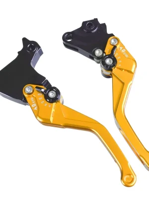 Sichere Zahlung PUIG Bremshebel + Kupplungshebel Set v4 kurz gold (für Triumph Tiger 900 Rally ABS C701/702 22-23 )