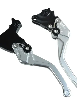 Abverkauf PUIG Bremshebel + Kupplungshebel Set v4 kurz silber (für Triumph Speed Twin 1200 ABS DD04 22-24 )