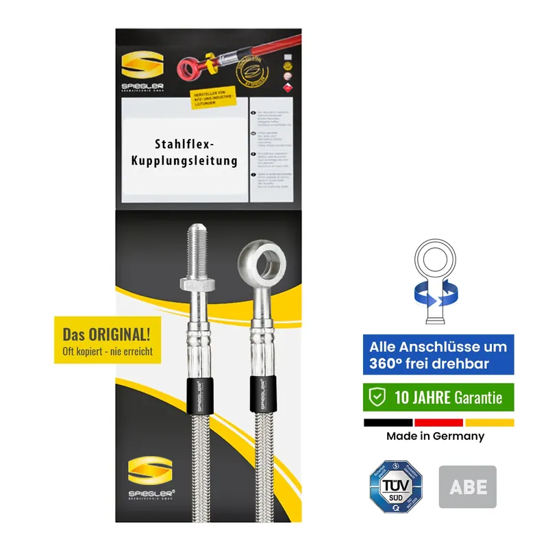Bestpreis Stahlflex Kupplungsleitung für VOLVO 140, 142, 144 08.66-08.75