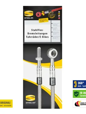 Stahlflex Bremsleitung für Shimano Deore SLX (BR-M675) (Vorne) Saisonangebot